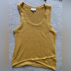 Loft sleeveless yellow sweater
